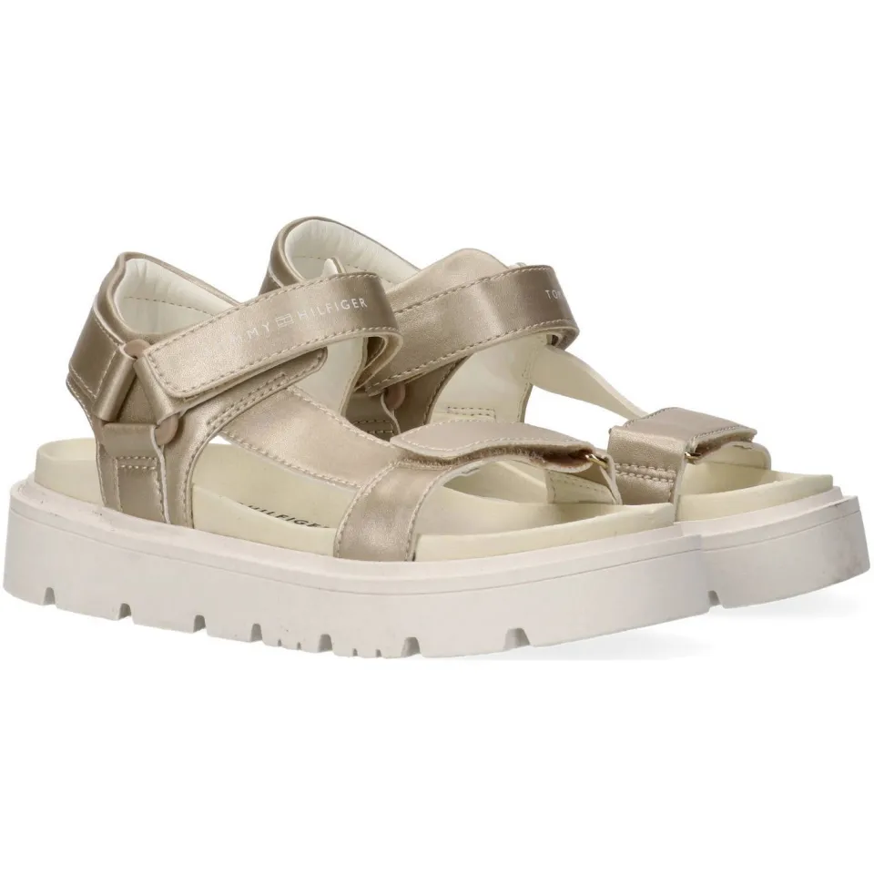 Tommy Hilfiger Meisjes Sandalen 34285 - Goudkleurig, foto 4