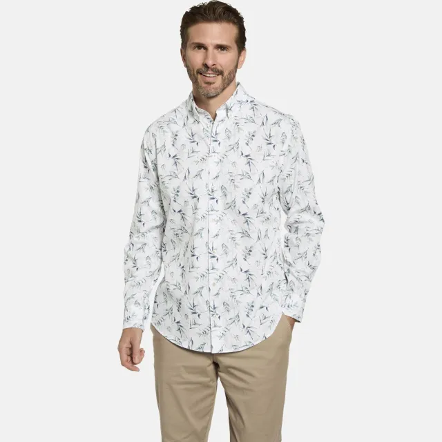 Babista MARINORO regular fit overhemd Plus Size met print - wit