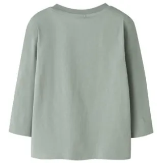 NAME IT MINI longsleeve met print zachtgroen, foto 2