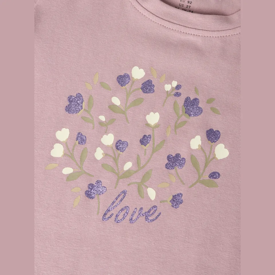 NAME IT MINI longsleeve met print lila, foto 4
