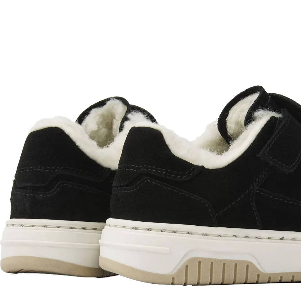 Nubikk Basket Teddy Jr gevoerde suède sneakers zwart, foto 4