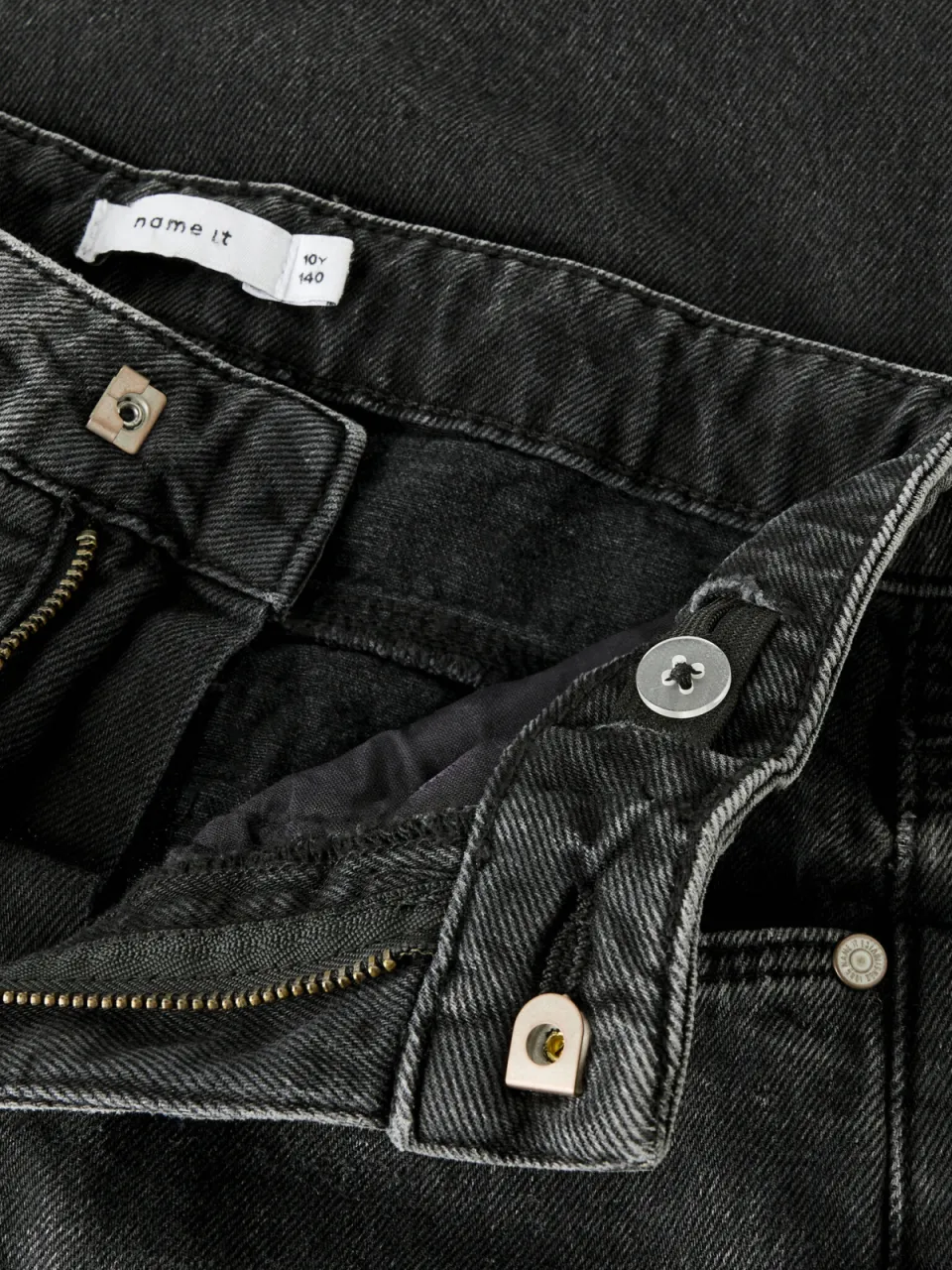 NAME IT KIDS NKFROSE regular waist straight leg jeans - zwart, foto 5