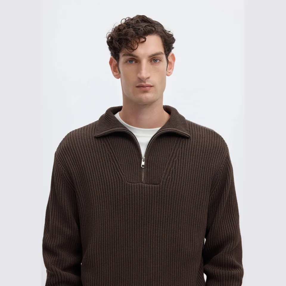 Selected katoenen relaxed fit gebreide trui - delicioso, foto 5