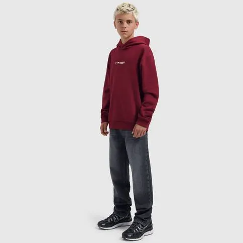 Ballin hoodie met backprint - donkerrood, foto 3