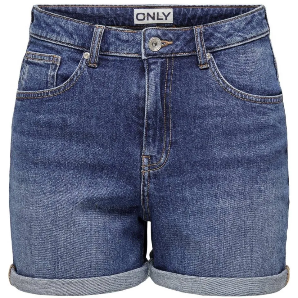 Only ONLJOSEPHINE jeansshort medium blue denim, foto 2