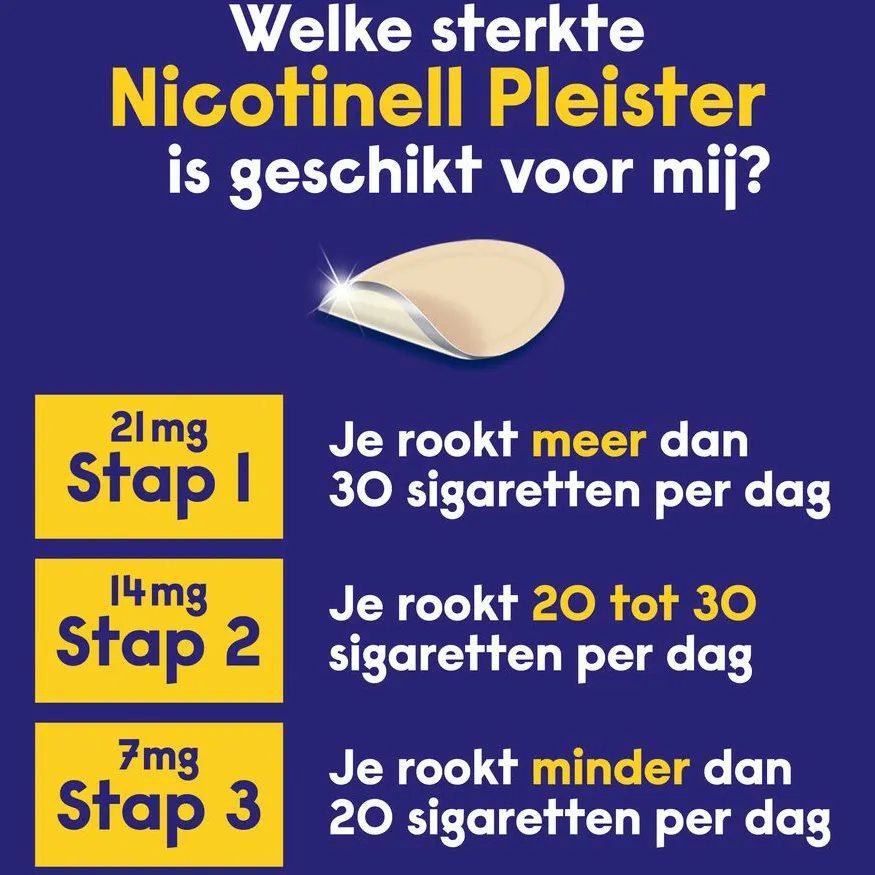 Nicotinell Nicotinepleisters 14mg 7 stuks, foto 2