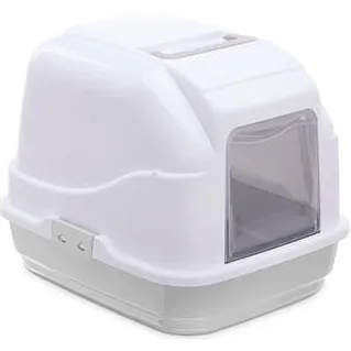 Imac kattenbak Easy Cat Wit / Lichtgrijs 50X40X40 cm Taupe