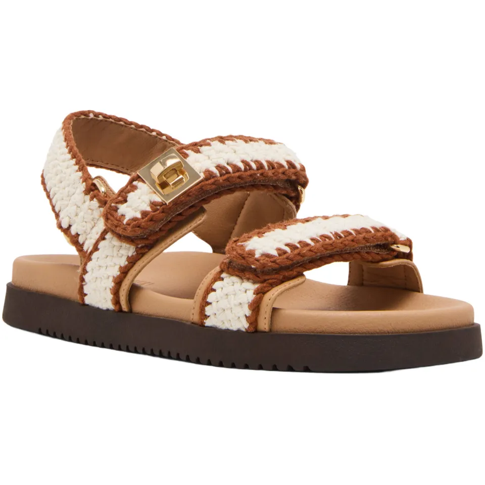 Steve Madden Mona platte sandaal beige, foto 4