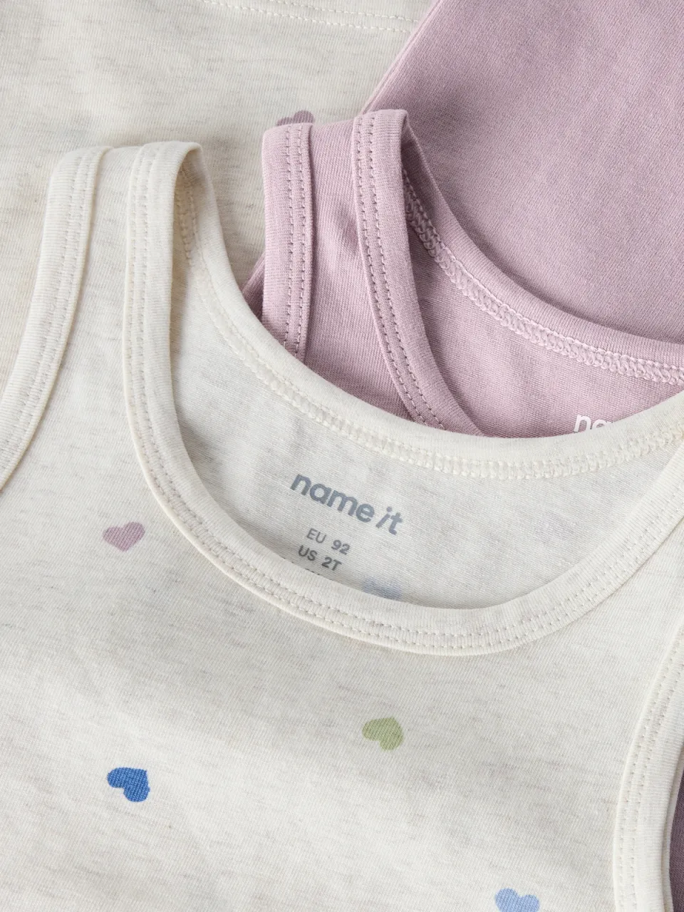 NAME IT MINI hemd ecru roze set van 2, foto 5