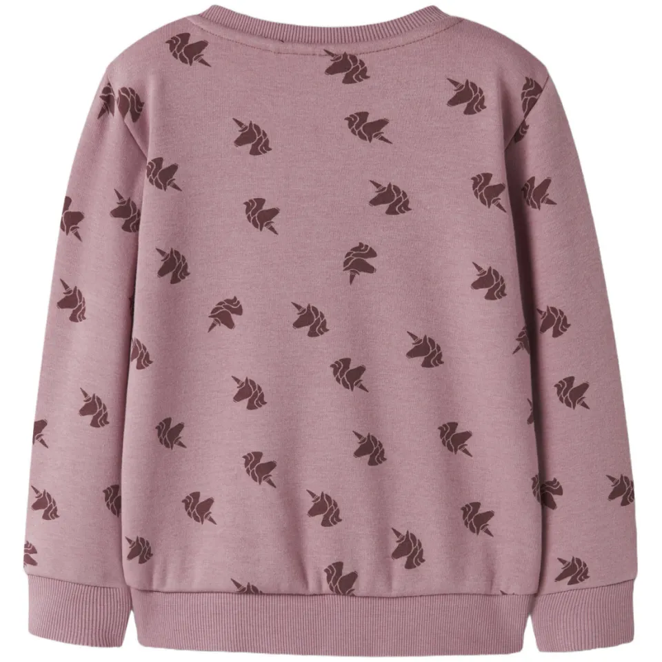 NAME IT MINI rechtvallende sweater met print - lila, foto 2