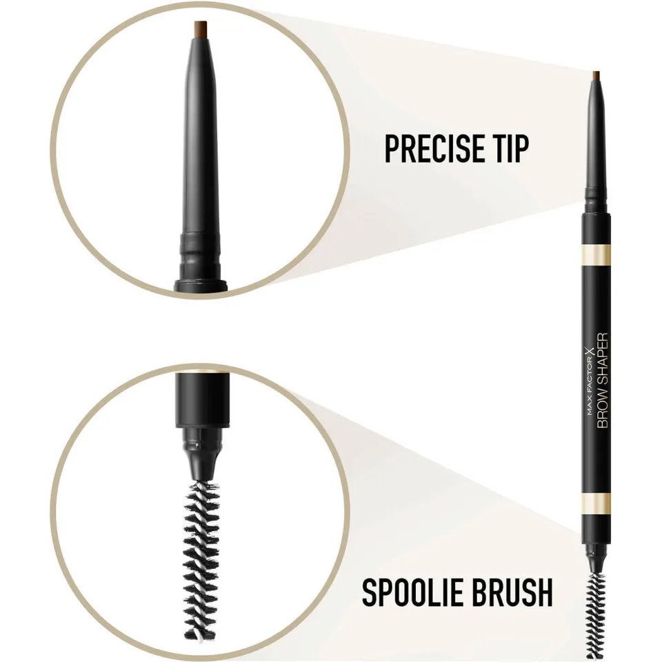 Max Factor Brow Shaper wenkbrauwpotlood 030 Deep Brown, foto 6