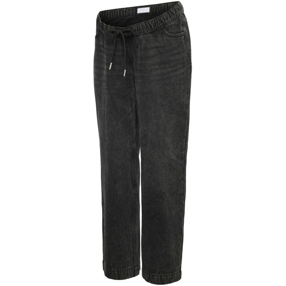 Mamalicious regular waist zwangerschaps regular fit jeans black denim, foto 2