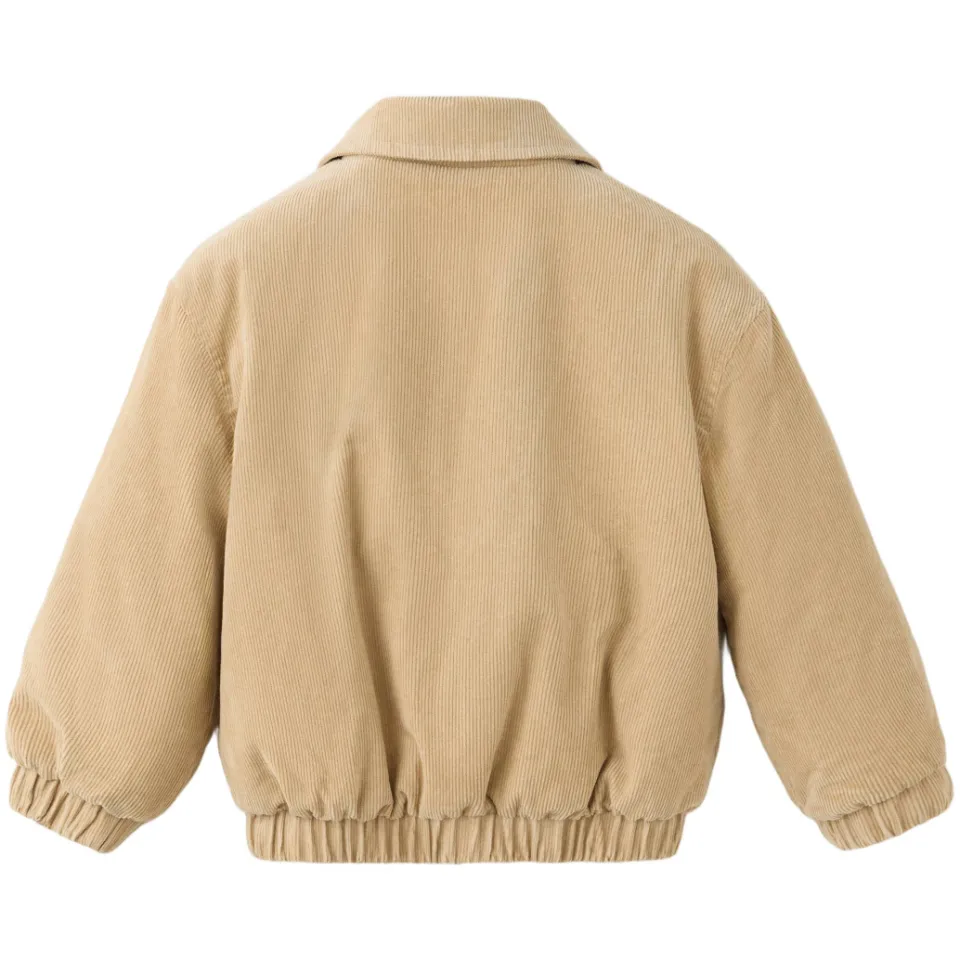 Mango Kids corduroy jas lichtbruin, foto 3