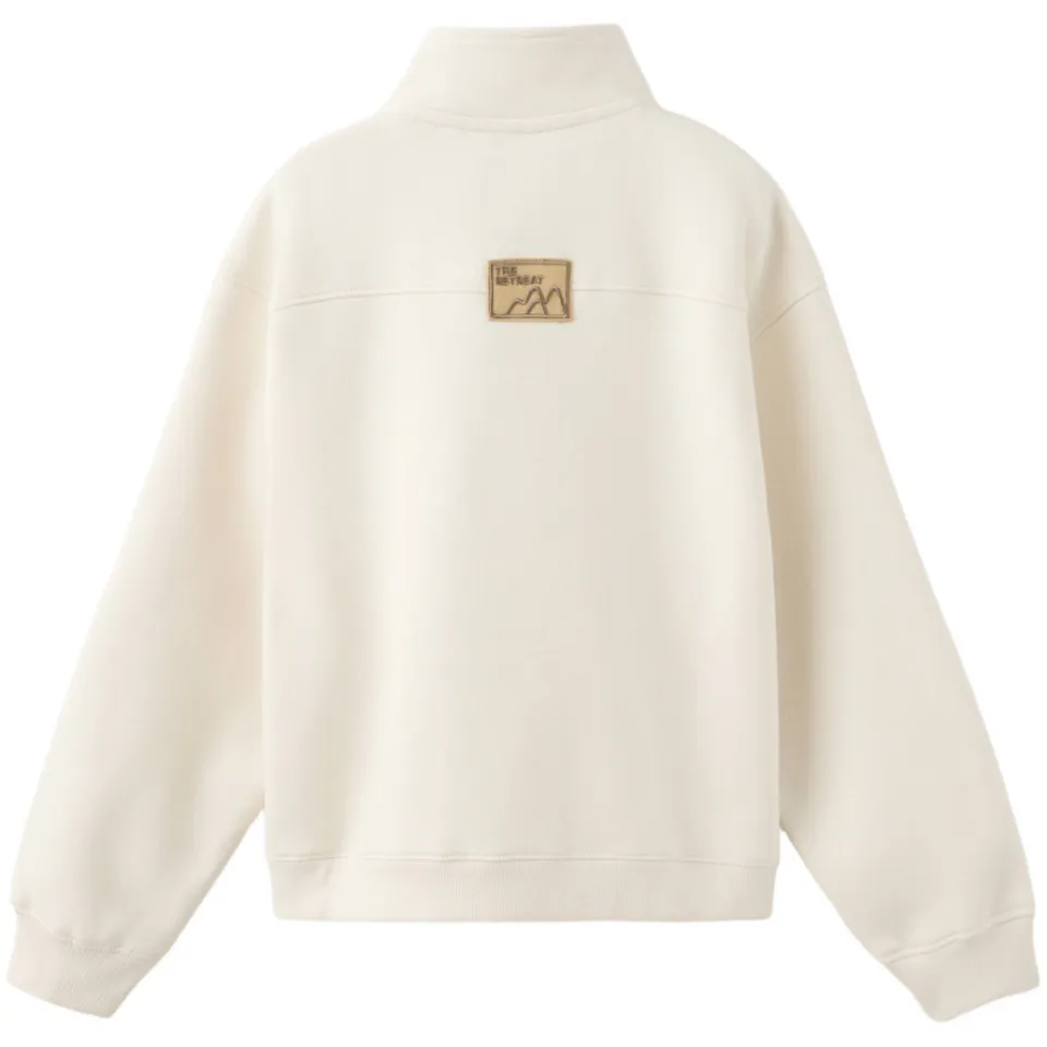 Mango Kids sweater met borduursels en tekst - ecru, foto 3