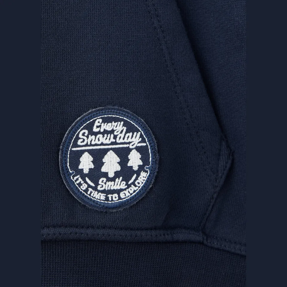 Mango Kids hoodie met backprint - marine, foto 5