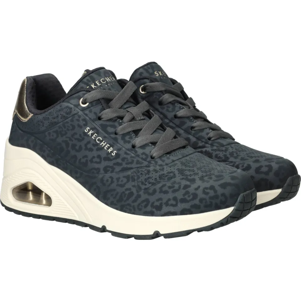 Skechers Uno Wedge Safari sneaker zwart, foto 3
