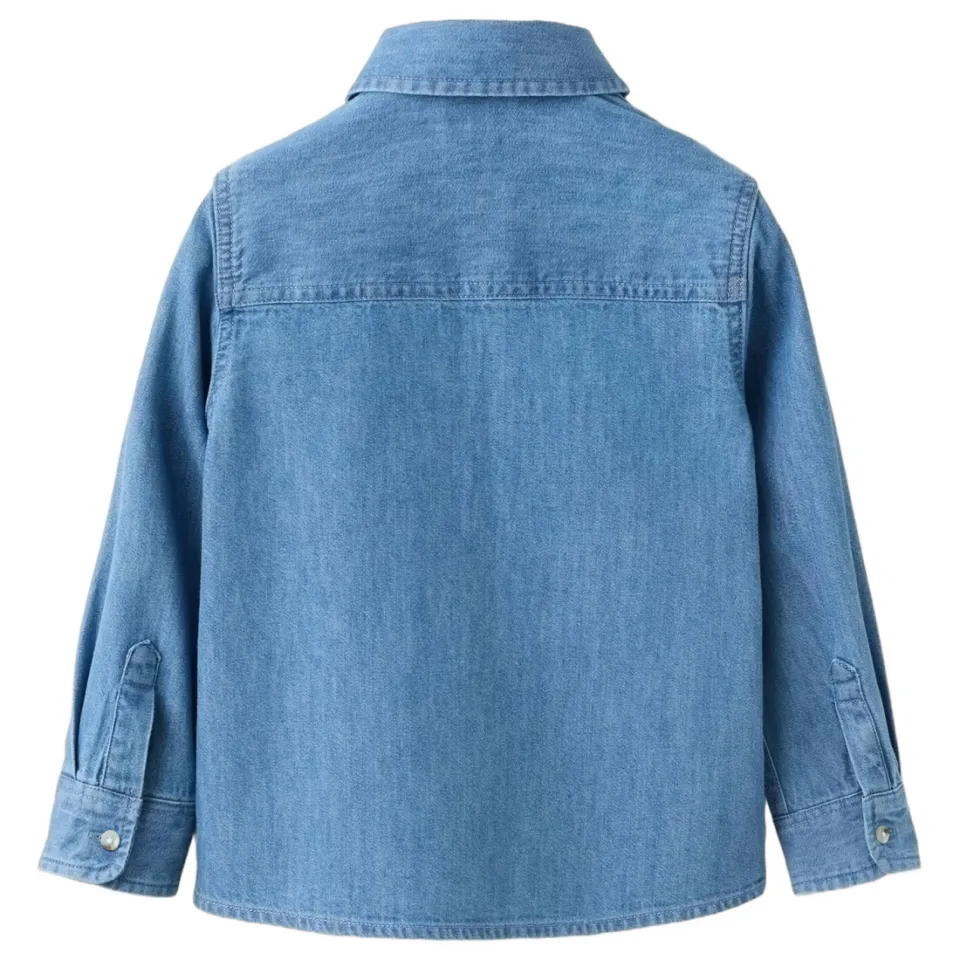 Mango Kids denim overhemd - mediumblauw, foto 4