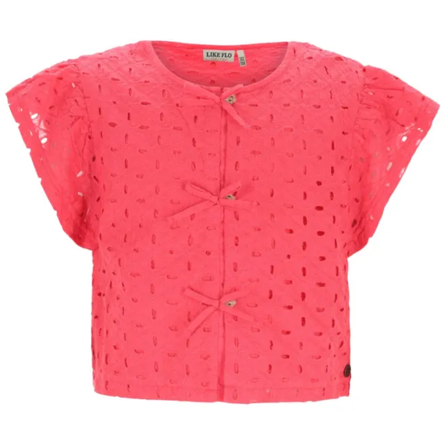 Like Flo blousetop rood broderie, foto 2