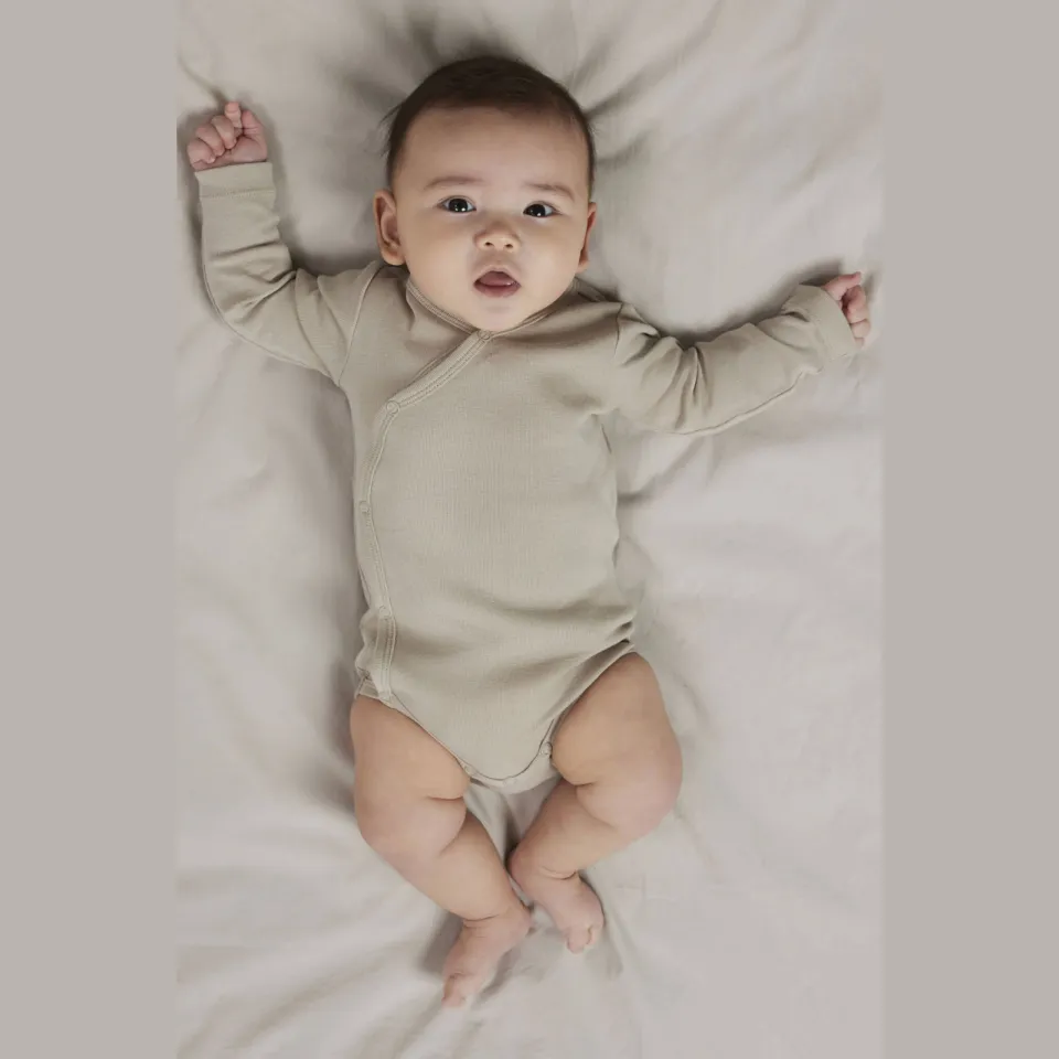 NAME IT BABY romper - wit/beige (set van 2)