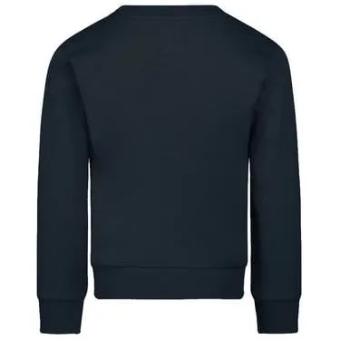 Koko Noko rechtvallende sweater - donkerblauw Jongens Stretchkatoen Ronde hals, foto 3