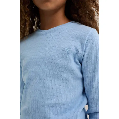 WE Fashion longsleeve lichtblauw, foto 5