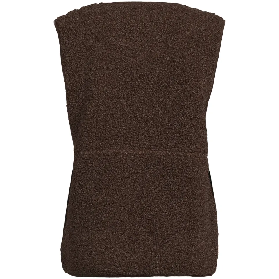 Orange Stars teddy bodywarmer donkerbruin, foto 4