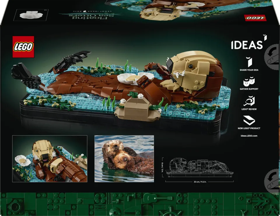 Lego IDEAS Drijvende Zeeotters Bouwpakket voor Volwassenen 21366, foto 2