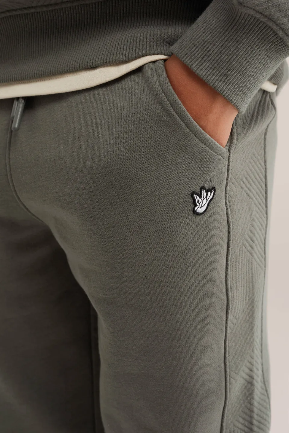 WE Fashion joggingbroek grijsgroen, foto 5