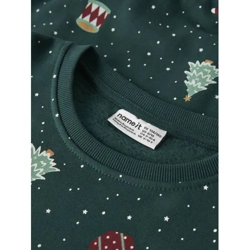 NAME IT KIDS sweater met print - groen, foto 4