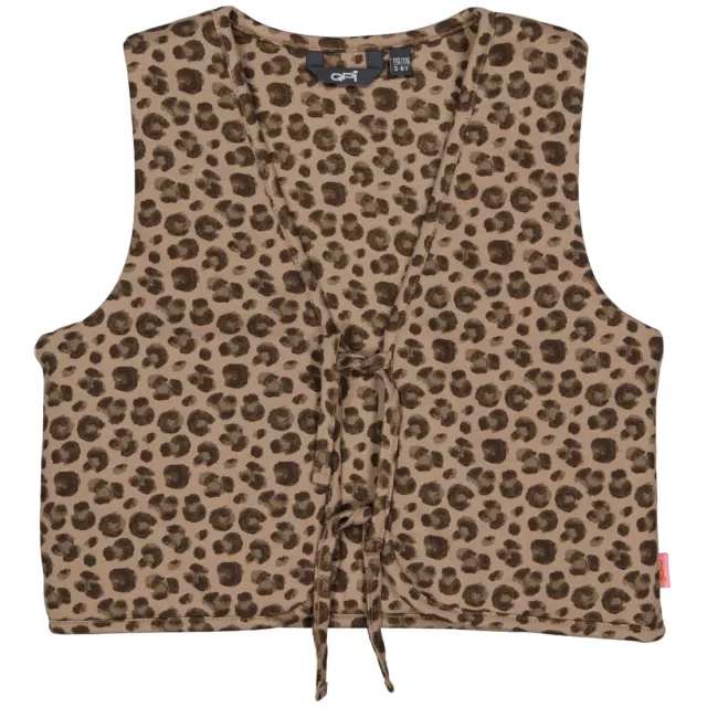 QPI gilet met panterprint - bruin, foto 2