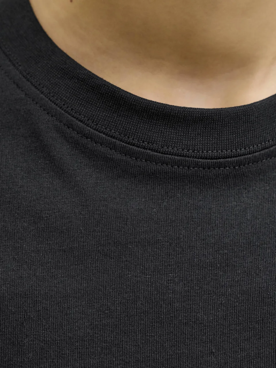 Jack & Jones T-shirt zwart effen, foto 7