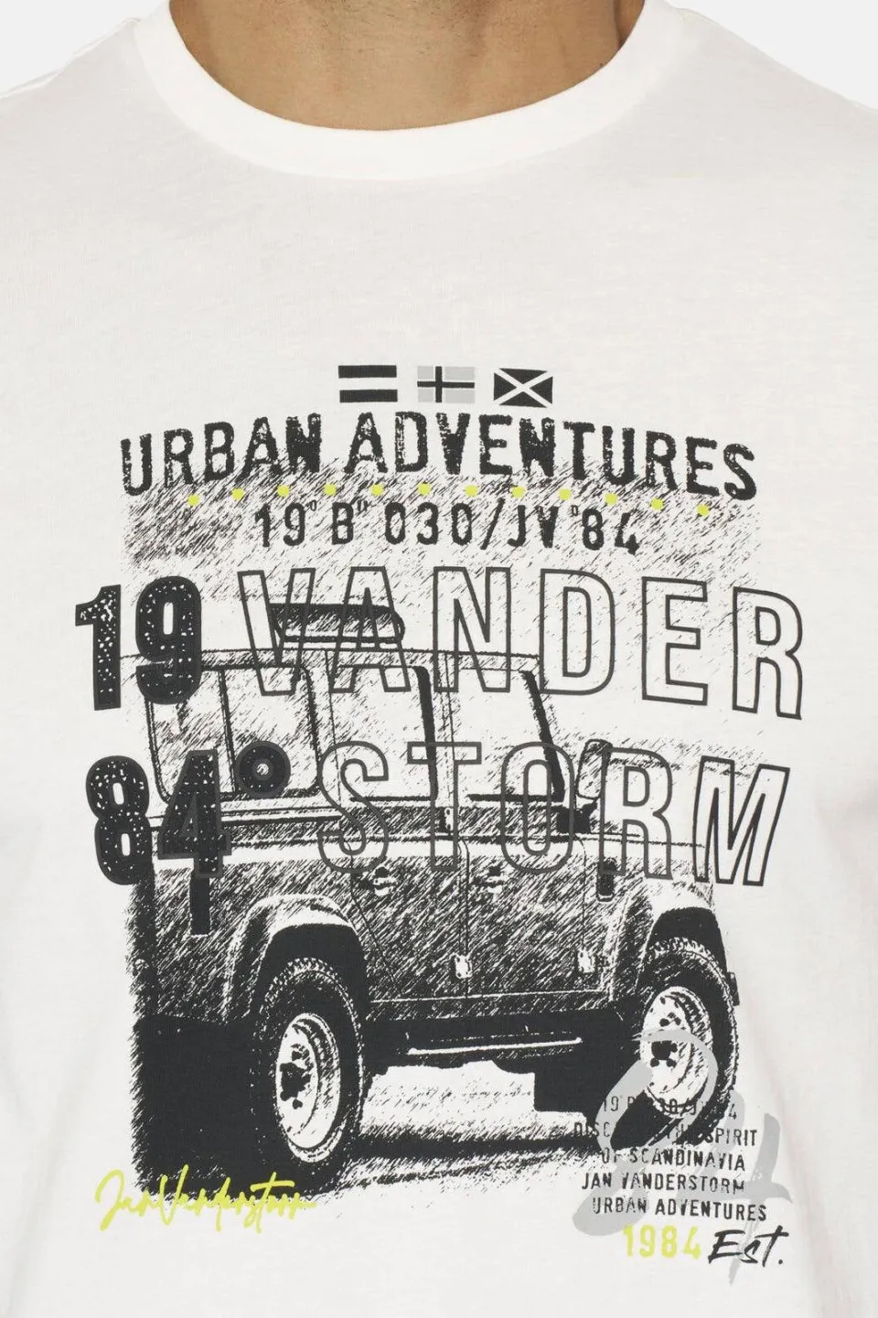 Jan Vanderstorm Atle t-shirt wit, foto 8