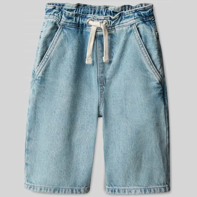 Calvin Klein barrel jeansshort medium blue, foto 2