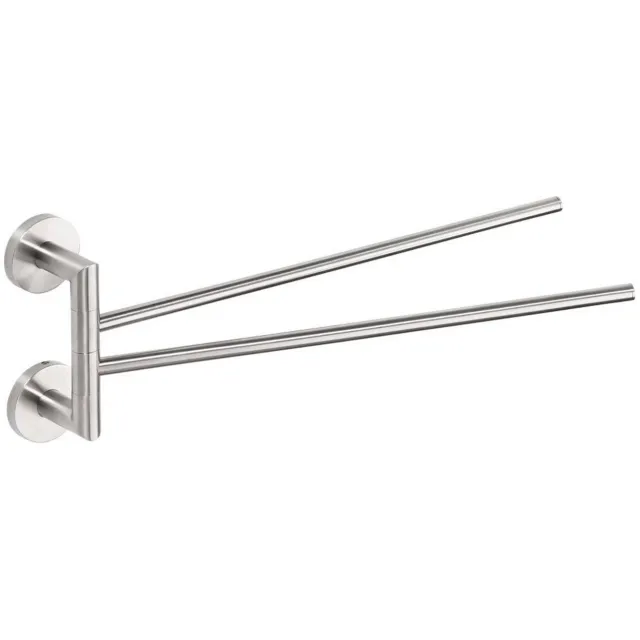 Sapho Dubbele Handdoekhouder Sapho X-Steel Draaibaar 42 cm Geborsteld RVS