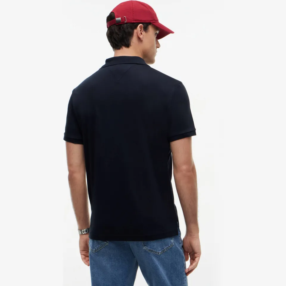 Tommy Hilfiger regular polo donkerblauw blauw, foto 3