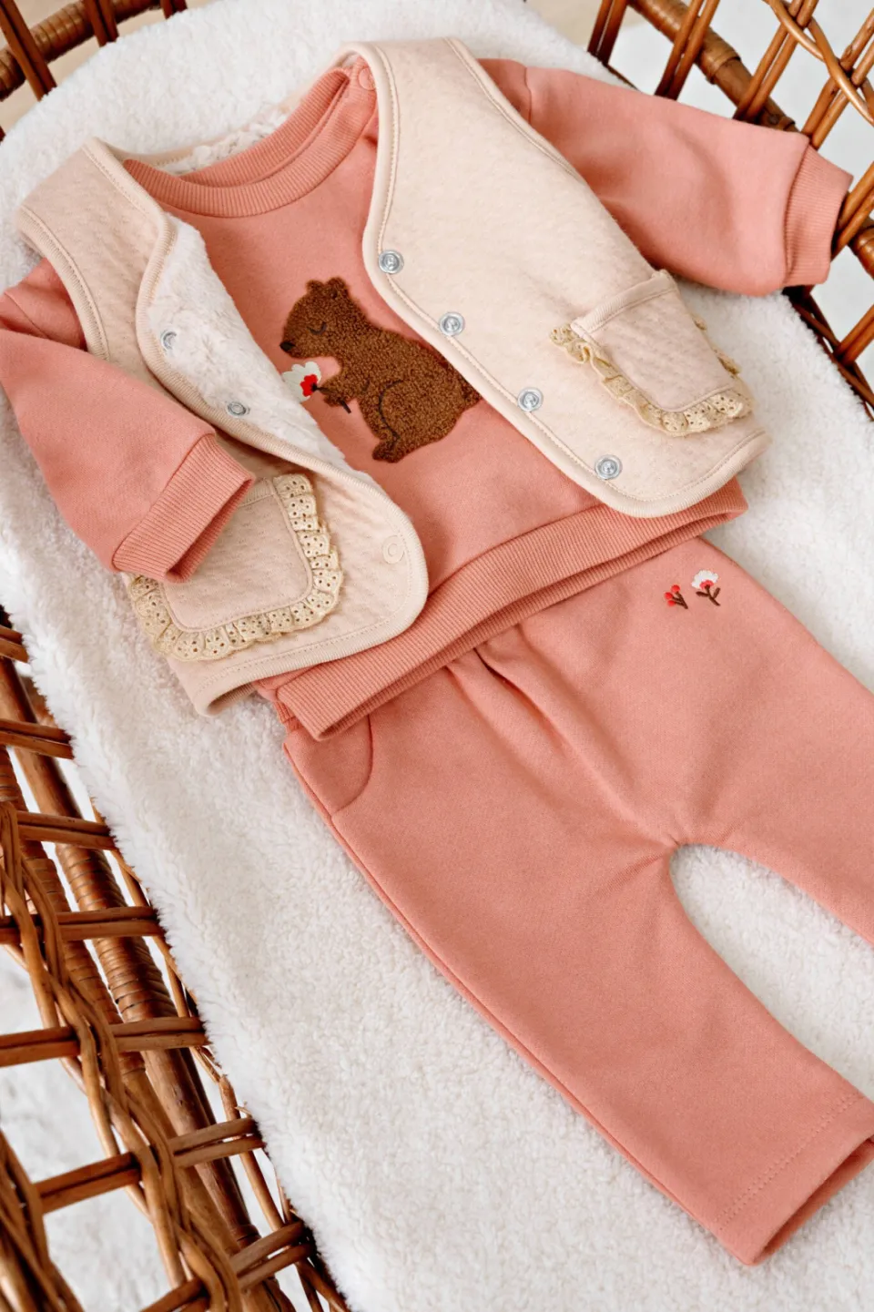 Feetje reversible gilet Forest Garden - beige, foto 5