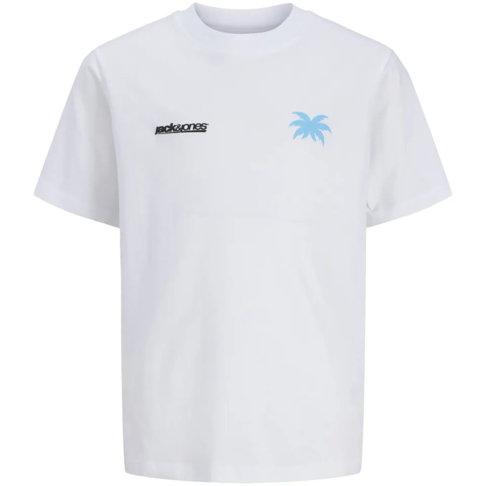 Jack & Jones t-shirt wit met kleine print, foto 2