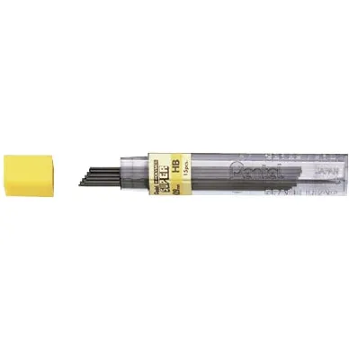 Pentel Potloodstift pentel 2b 0.9mm zwart koker Stuks