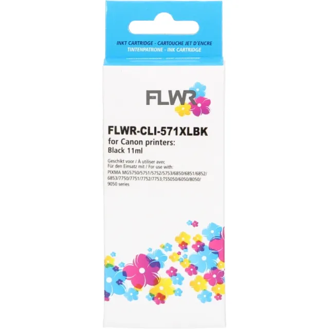 FLWR Canon CLI-571XL zwart (Huismerk (compatible))