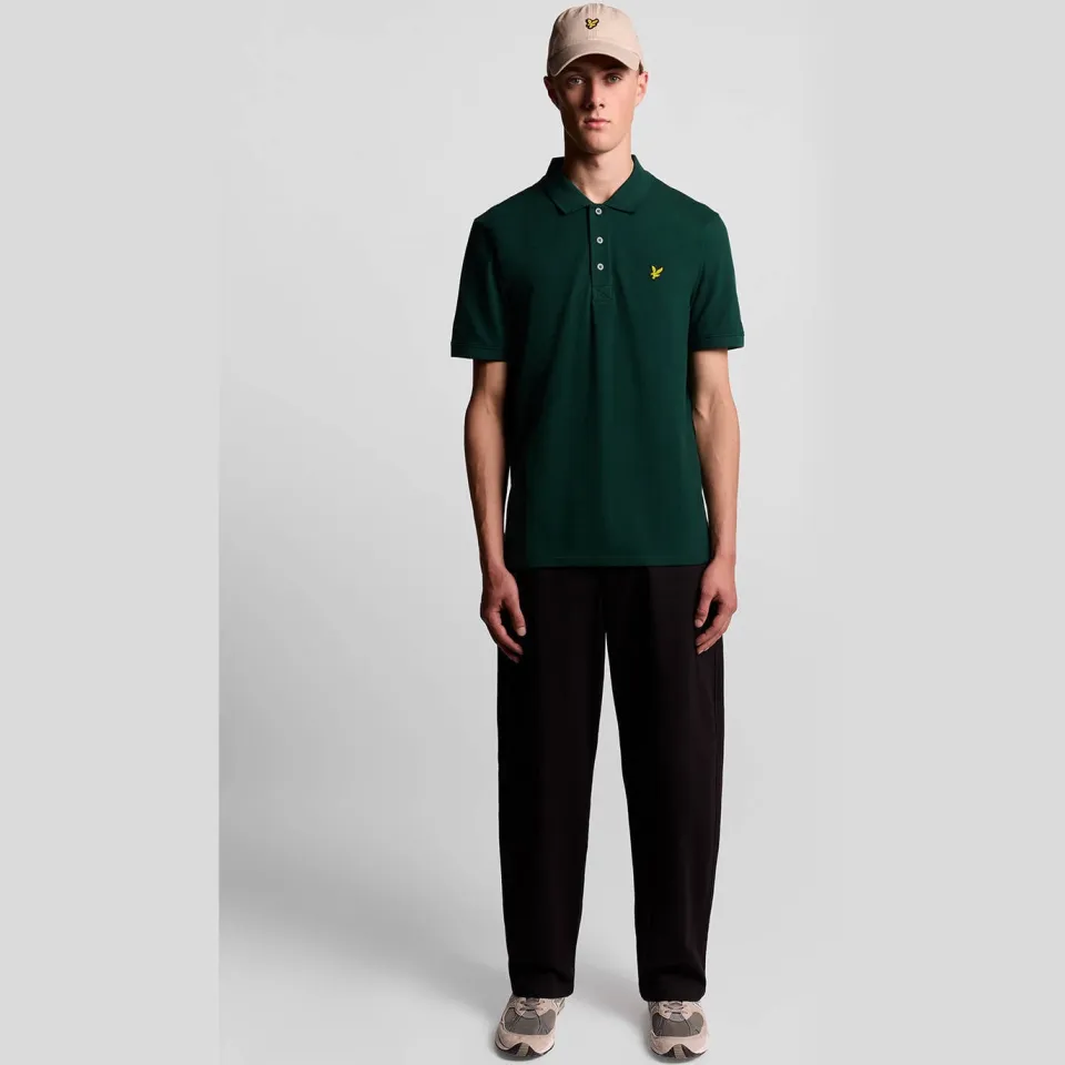 Lyle & Scott regular fit polo - donkergroen, foto 3