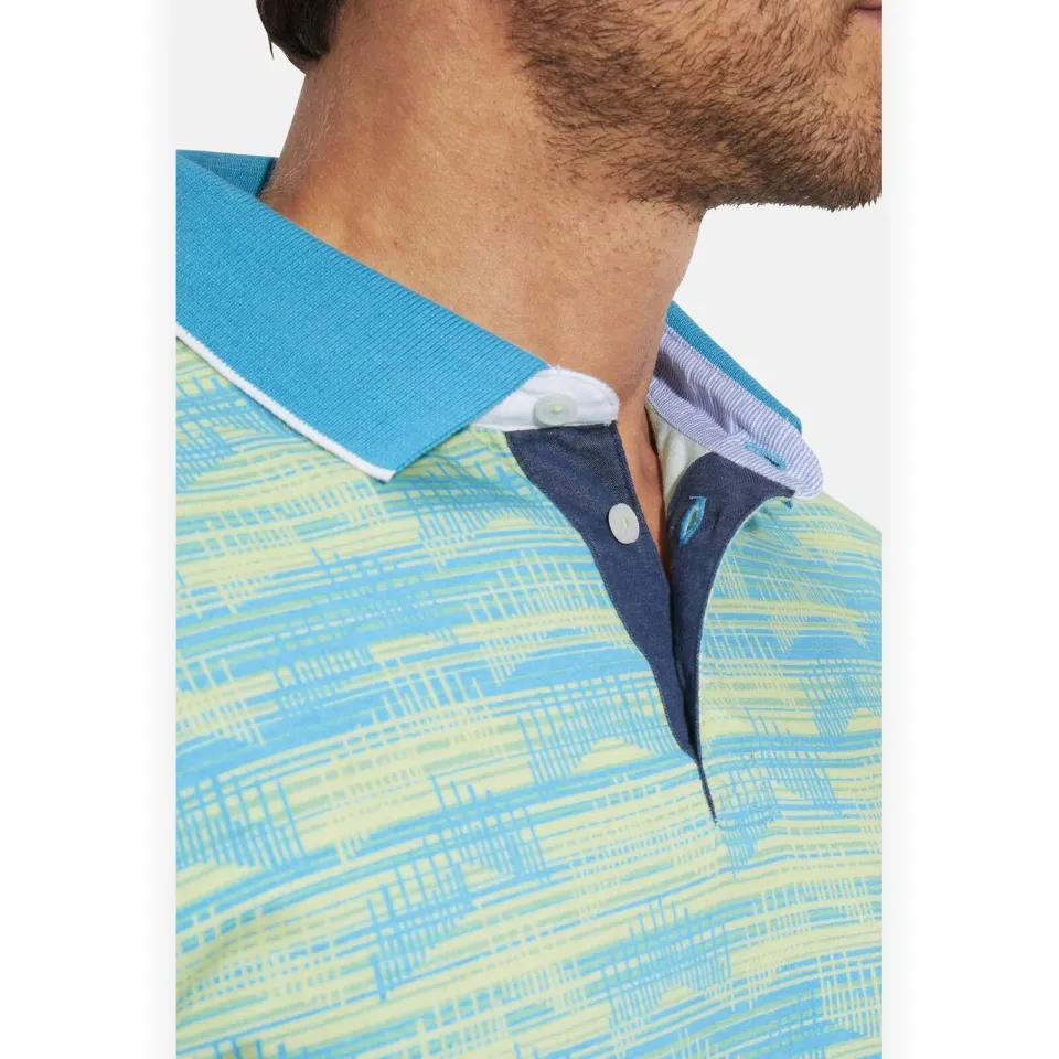 Babista Plus Size gestreepte polo - turquoise, foto 5