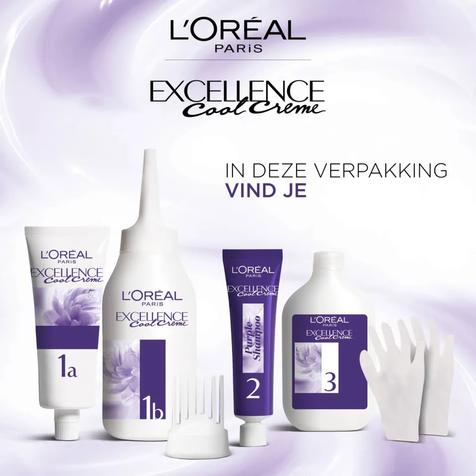 L'oréal Excellence Cool Crème haarkleuring 7.11 ultra as middenblond, foto 5