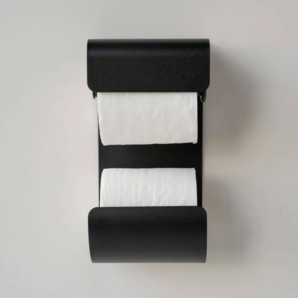 Sealskin Brix dubbele toiletrolhouder zwart, foto 2