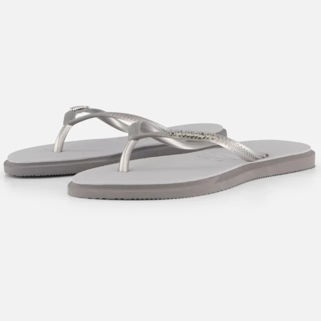 Havaianas Slim Point Slippers grijs Rubber, foto 2