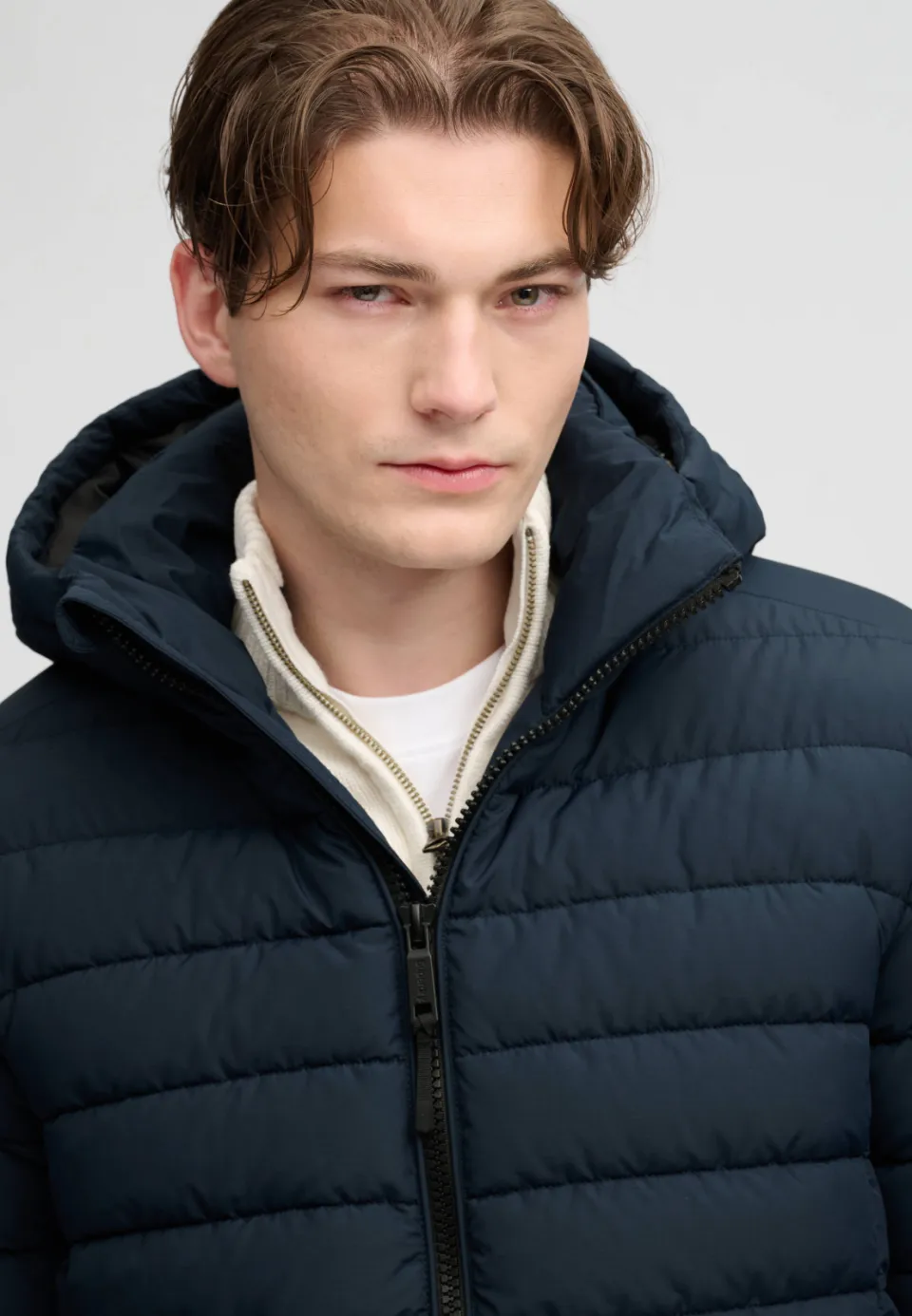 Superdry Hooded Fuji Midweight Padded jas donkerblauw navy blazer, foto 7