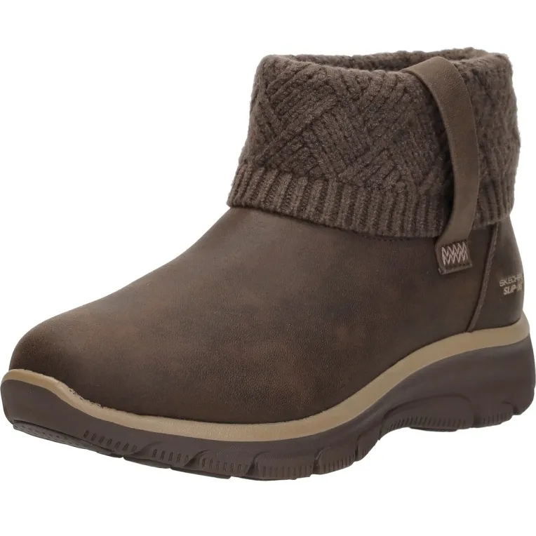 Skechers Slip-ins Easy Going enkellaarsjes bruin, foto 5
