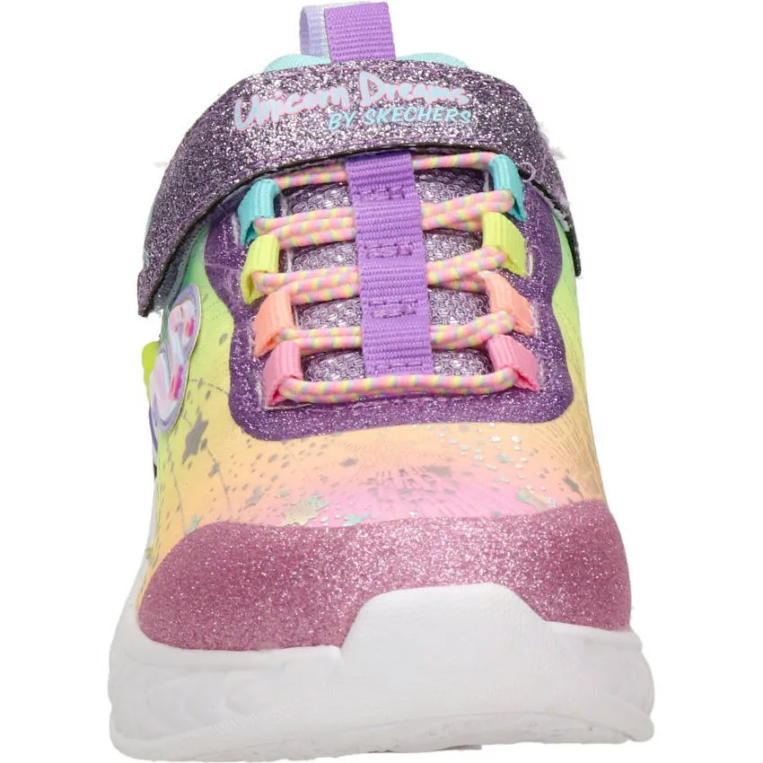 Skechers Unicorn sneakers met lichtjes roze/multi, foto 2