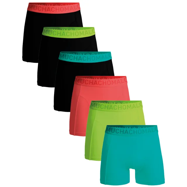 Muchachomalo Heren 6-pack Boxershorts Microfiber Veelkleurig