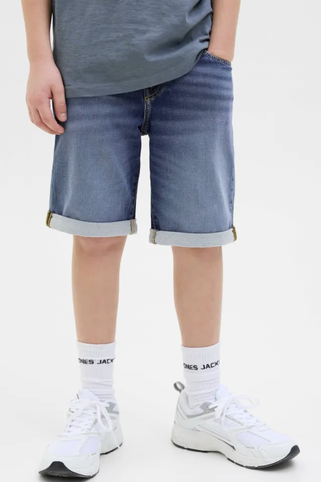 Jack & Jones JJIRICK JJICON jeansshort medium blue denim, foto 5