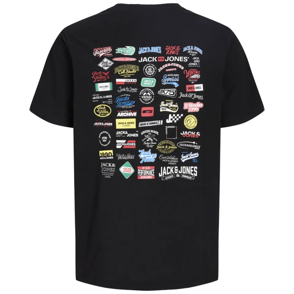 Jack & Jones JJLEGACY t-shirt zwart, foto 3